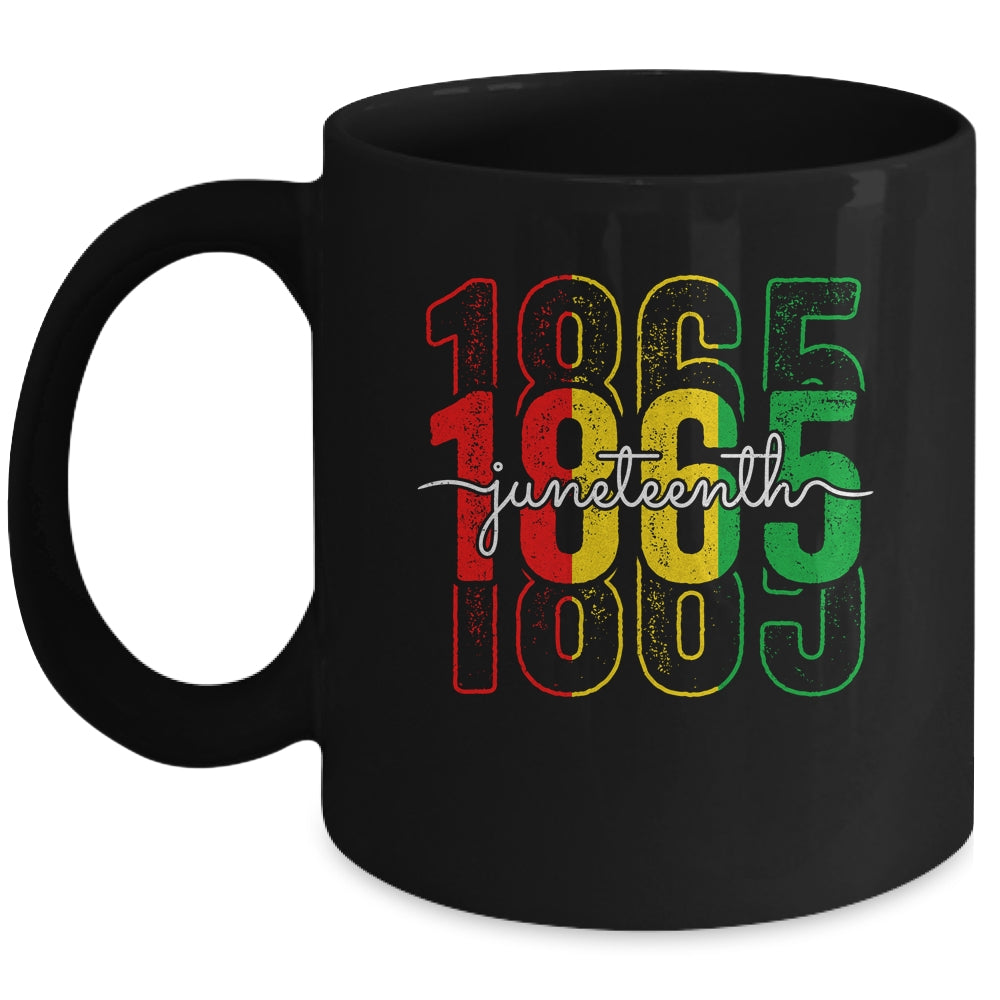 Emancipation Day Is Great With 1865 Juneteenth Flag Mug | teecentury