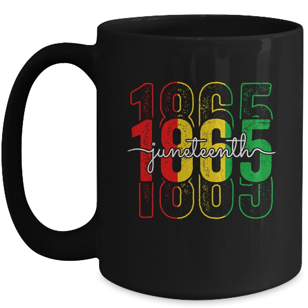 Emancipation Day Is Great With 1865 Juneteenth Flag Mug | teecentury