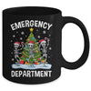 Emergency Department Christmas Holiday Skeleton Nurse ER ED Mug | teecentury