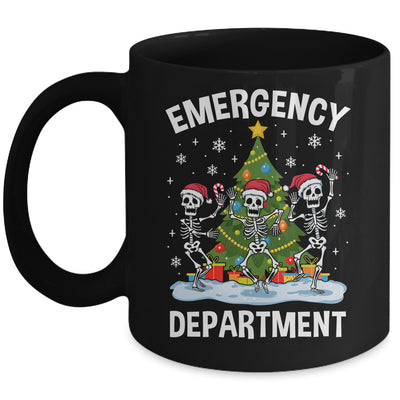Emergency Department Christmas Holiday Skeleton Nurse ER ED Mug | teecentury