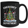 Emergency Department Christmas Holiday Skeleton Nurse ER ED Mug | teecentury