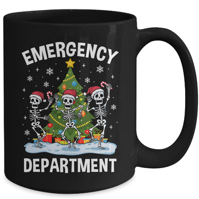 Emergency Department Christmas Holiday Skeleton Nurse ER ED Mug | teecentury