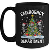 Emergency Department Christmas Holiday Skeleton Nurse ER ED Mug | teecentury