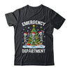 Emergency Department Christmas Holiday Skeleton Nurse ER ED Shirt & Sweatshirt | teecentury