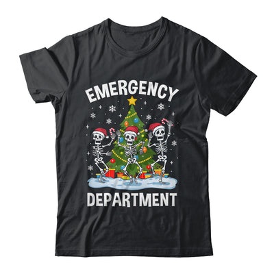 Emergency Department Christmas Holiday Skeleton Nurse ER ED Shirt & Sweatshirt | teecentury