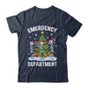 Emergency Department Christmas Holiday Skeleton Nurse ER ED Shirt & Sweatshirt | teecentury