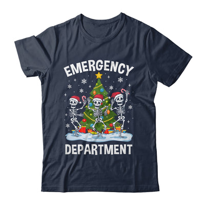 Emergency Department Christmas Holiday Skeleton Nurse ER ED Shirt & Sweatshirt | teecentury