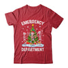 Emergency Department Christmas Holiday Skeleton Nurse ER ED Shirt & Sweatshirt | teecentury