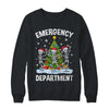Emergency Department Christmas Holiday Skeleton Nurse ER ED Shirt & Sweatshirt | teecentury