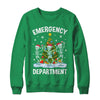 Emergency Department Christmas Holiday Skeleton Nurse ER ED Shirt & Sweatshirt | teecentury