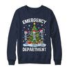 Emergency Department Christmas Holiday Skeleton Nurse ER ED Shirt & Sweatshirt | teecentury