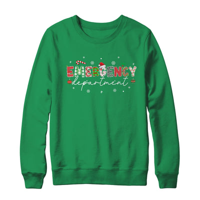 Emergency Department ER Nurse Christmas Emergency Room Shirt & Sweatshirt | teecentury