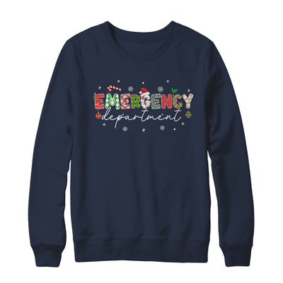 Emergency Department ER Nurse Christmas Emergency Room Shirt & Sweatshirt | teecentury