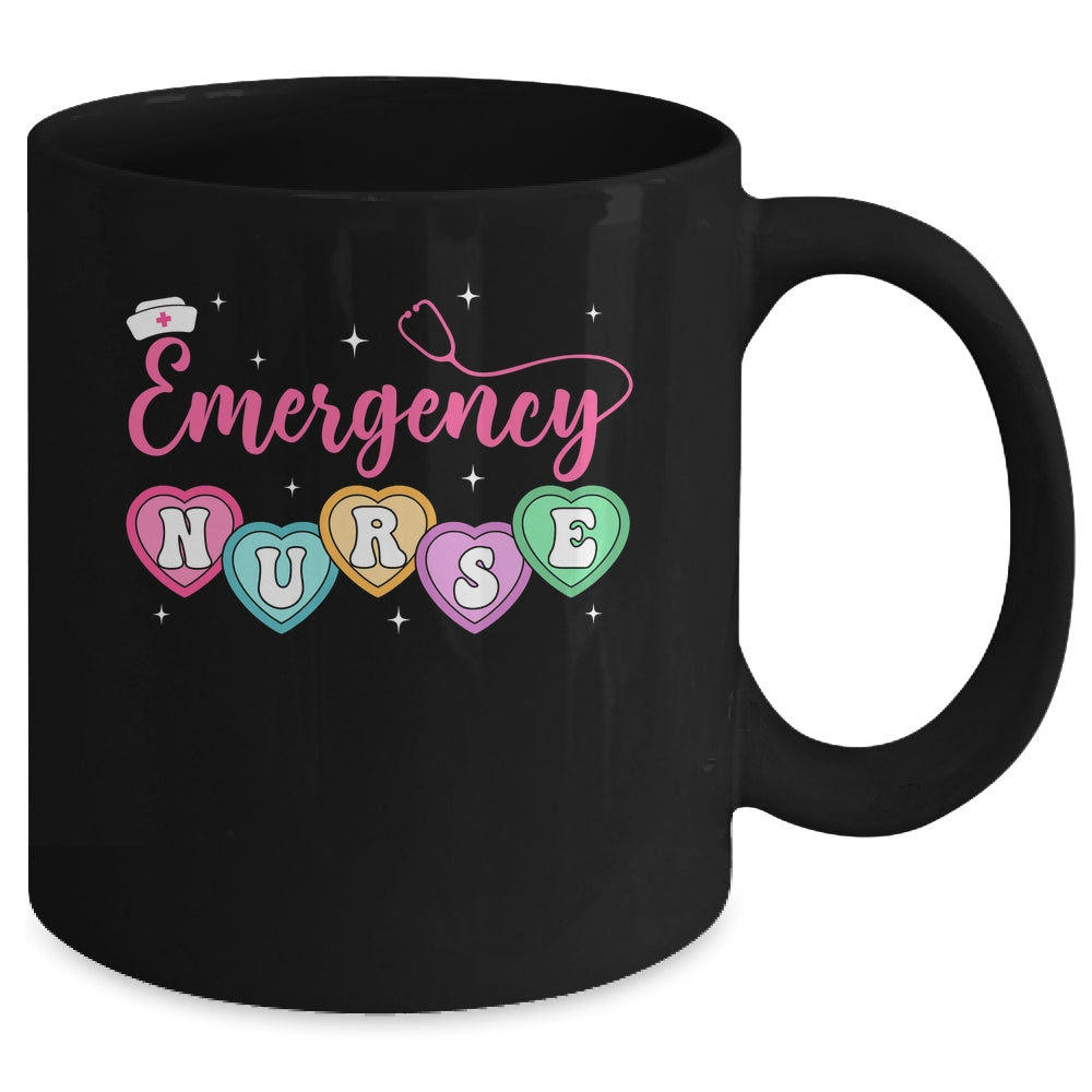 Emergency Department Nurse Hearts ER RN ED Valentines Mug | teecentury