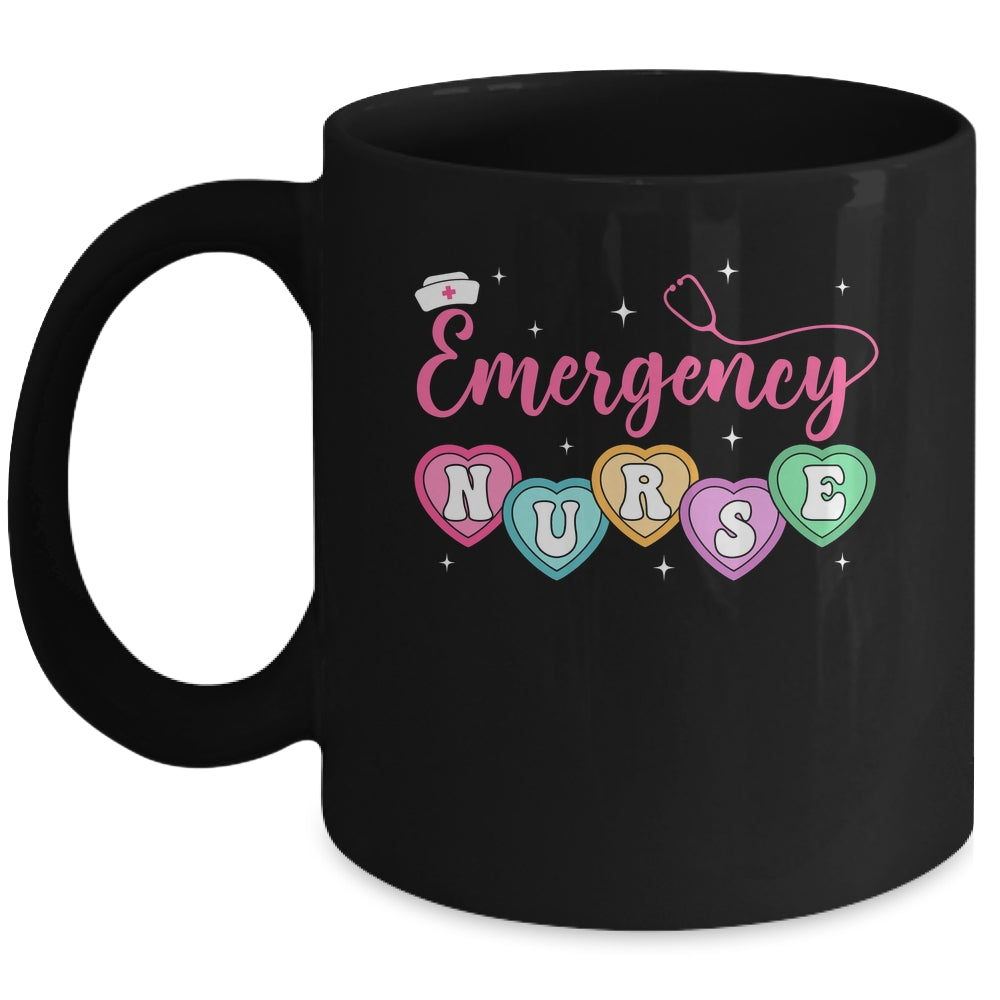 Emergency Department Nurse Hearts ER RN ED Valentines Mug | teecentury