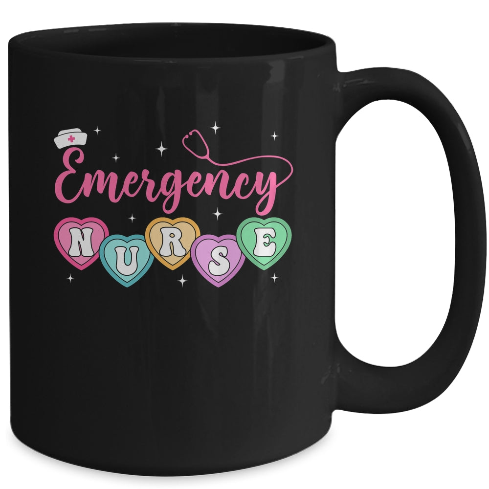 Emergency Department Nurse Hearts ER RN ED Valentines Mug | teecentury