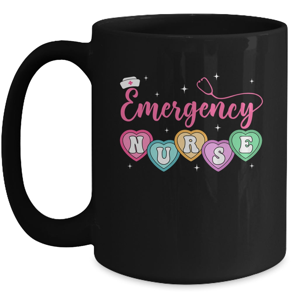 Emergency Department Nurse Hearts ER RN ED Valentines Mug | teecentury