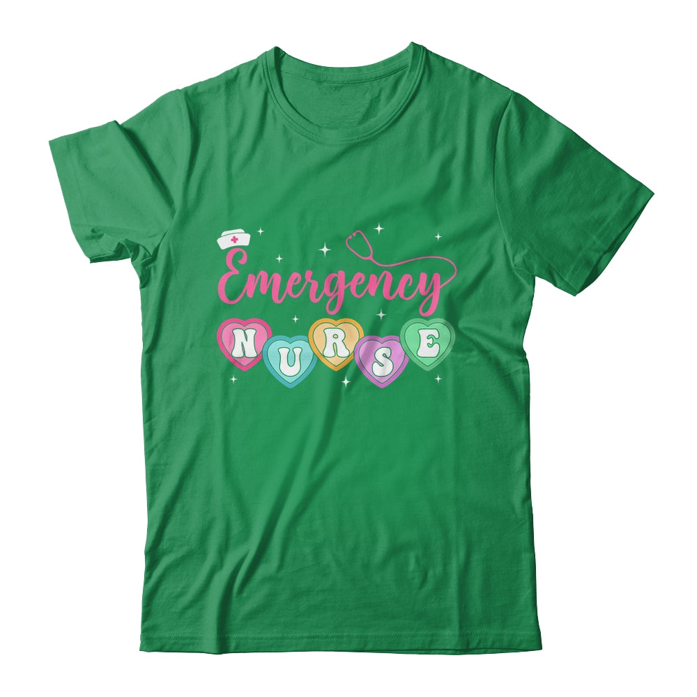 Emergency Department Nurse Hearts ER RN ED Valentines Shirt & Sweatshirt | teecentury