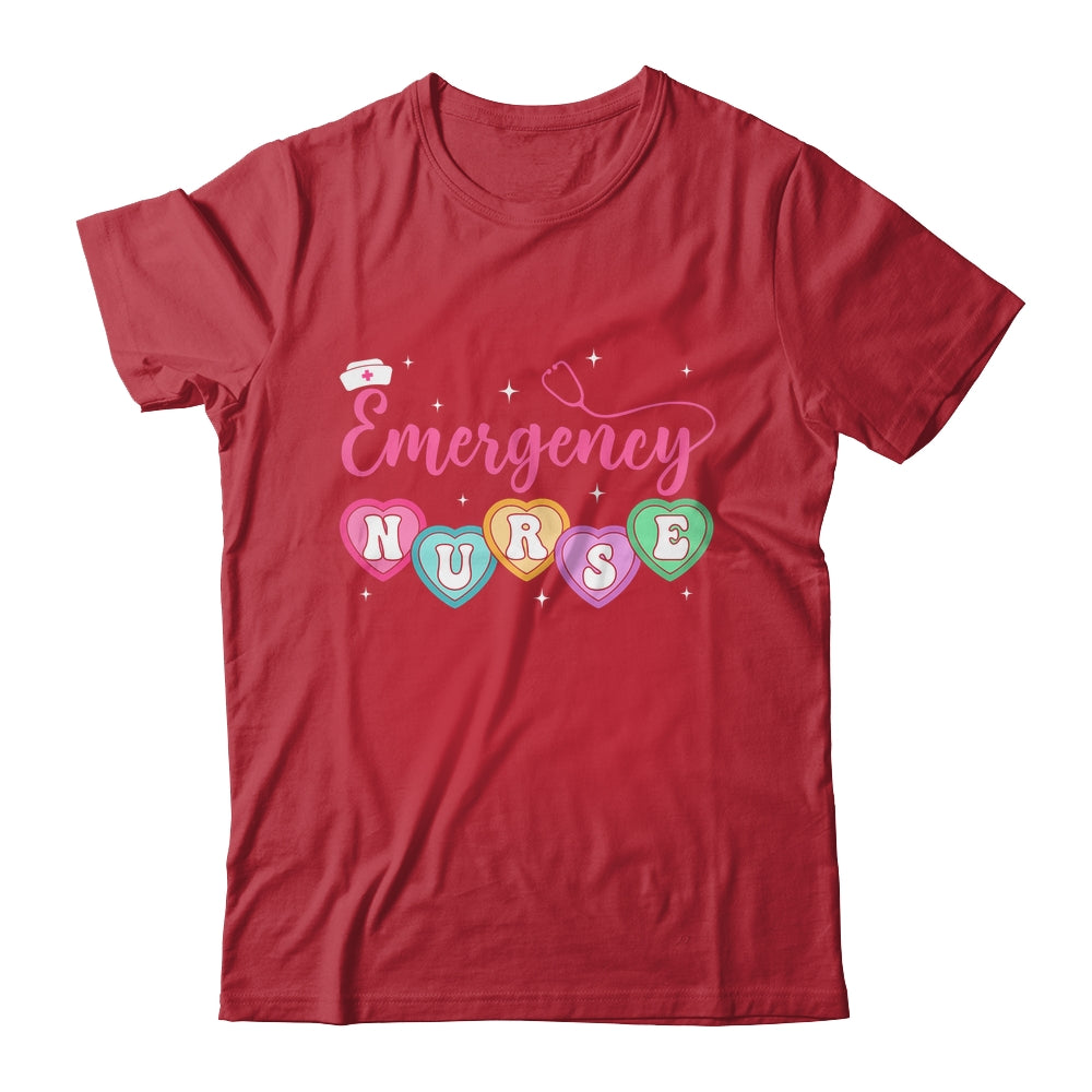 Emergency Department Nurse Hearts ER RN ED Valentines Shirt & Sweatshirt | teecentury