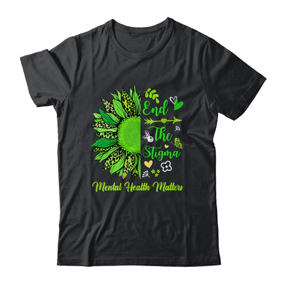 End The Stigma Mental Health Matters Ribbon Awareness Shirt & Hoodie | teecentury