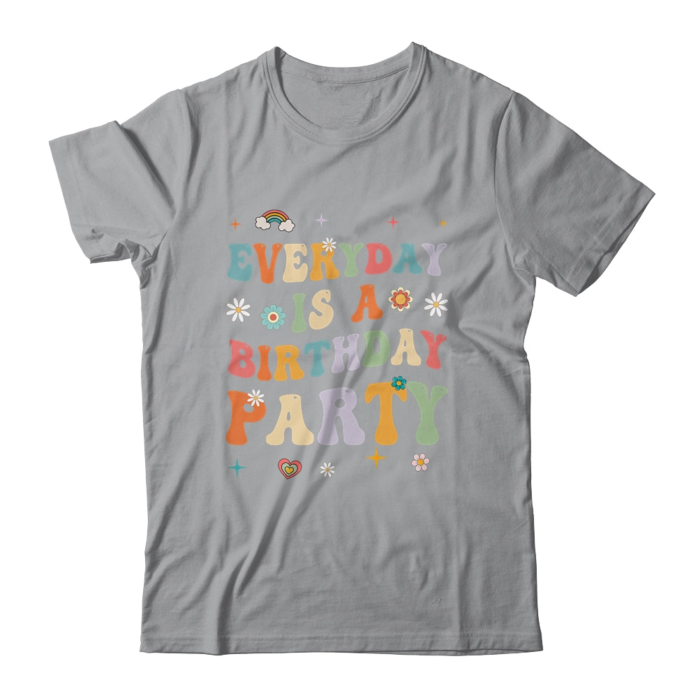 Everyday Is A Birthday Party For Women Girl Groovy Retro Shirt & Tank Top | teecentury