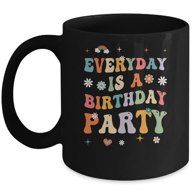 Everyday Is A Birthday Party For Women Girl Groovy Retro Mug | teecentury