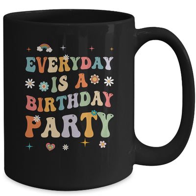 Everyday Is A Birthday Party For Women Girl Groovy Retro Mug | teecentury