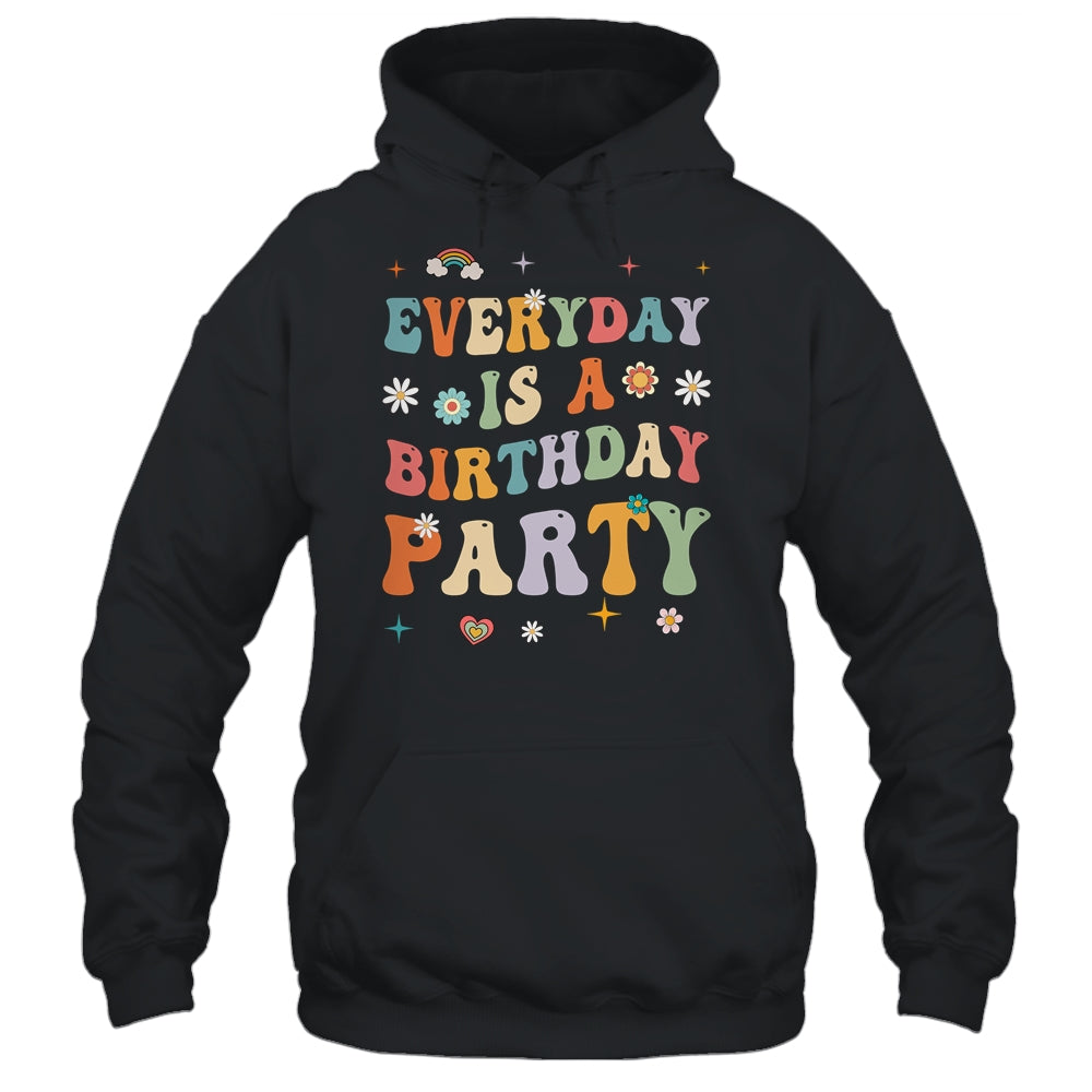 Everyday Is A Birthday Party For Women Girl Groovy Retro Shirt & Tank Top | teecentury