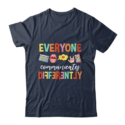 Everyone Communicates Different Speech Language Pathologist Shirt & Hoodie | teecentury