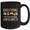 Everyone Communicates Different Speech Language Pathologist Mug | teecentury