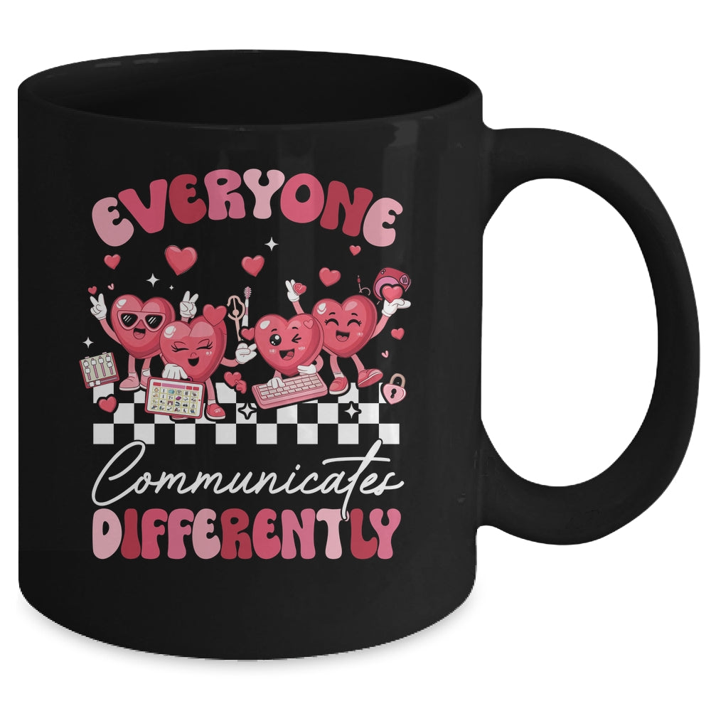Everyone Communicates Differently Autism Valentines Mug | teecentury
