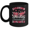 Everyone Communicates Differently Autism Valentines Mug | teecentury