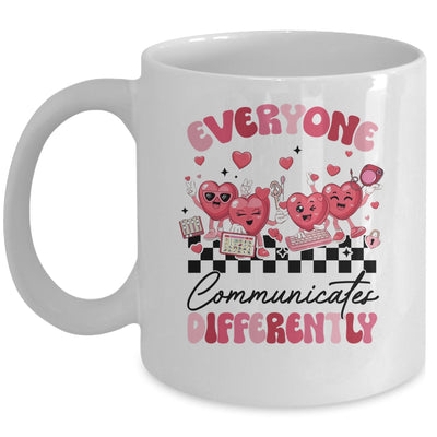 Everyone Communicates Differently Valentine's SPED Teachers Mug | teecentury
