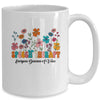 Everyone Deserves A Voice Speech Therapy Love Flowers Groovy Mug | teecentury