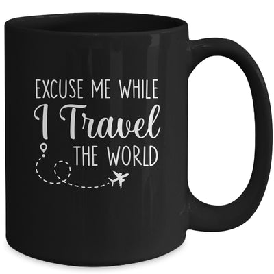 Excuse Me While I Travel The World Funny Christmas Costume Mug | teecentury