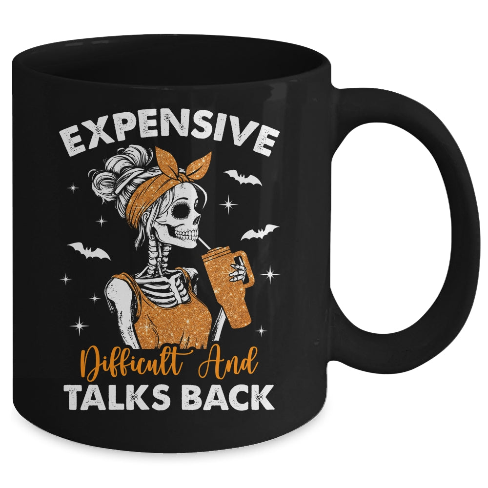 Expensive Difficult And Talks Back Halloween Mama Skeleton Mug | teecentury