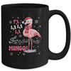 Fa La La Mingo Flamingo Candy Cane Christmas Girls Women Mug | teecentury