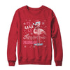 Fa La La Mingo Flamingo Candy Cane Christmas Girls Women Shirt & Sweatshirt | teecentury