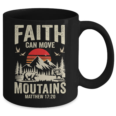 Faith Can Move Mountains Religious Christian Camping Mug | teecentury