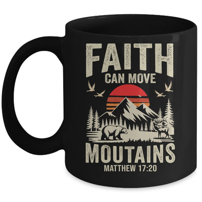 Faith Can Move Mountains Religious Christian Camping Mug | teecentury