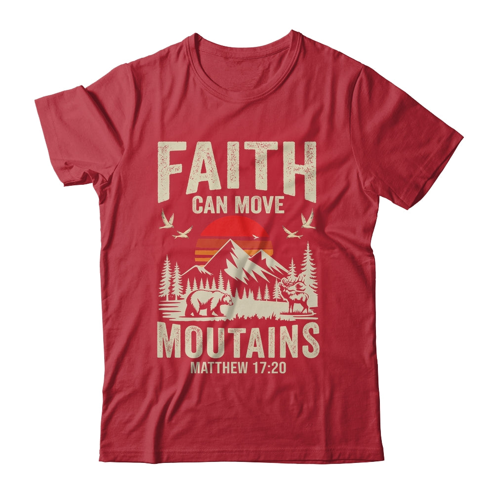 Faith Can Move Mountains Religious Christian Camping Shirt & Hoodie | teecentury