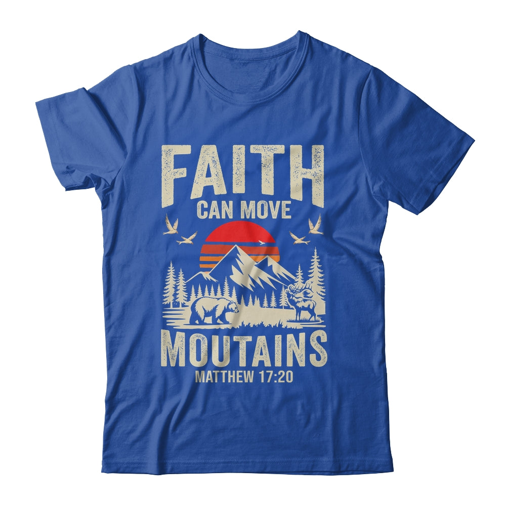 Faith Can Move Mountains Religious Christian Camping Shirt & Hoodie | teecentury