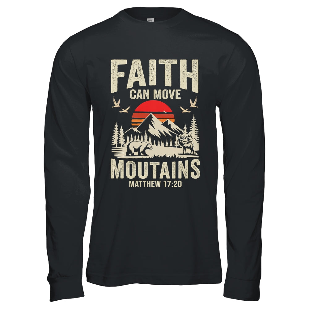Faith Can Move Mountains Religious Christian Camping Shirt & Hoodie | teecentury