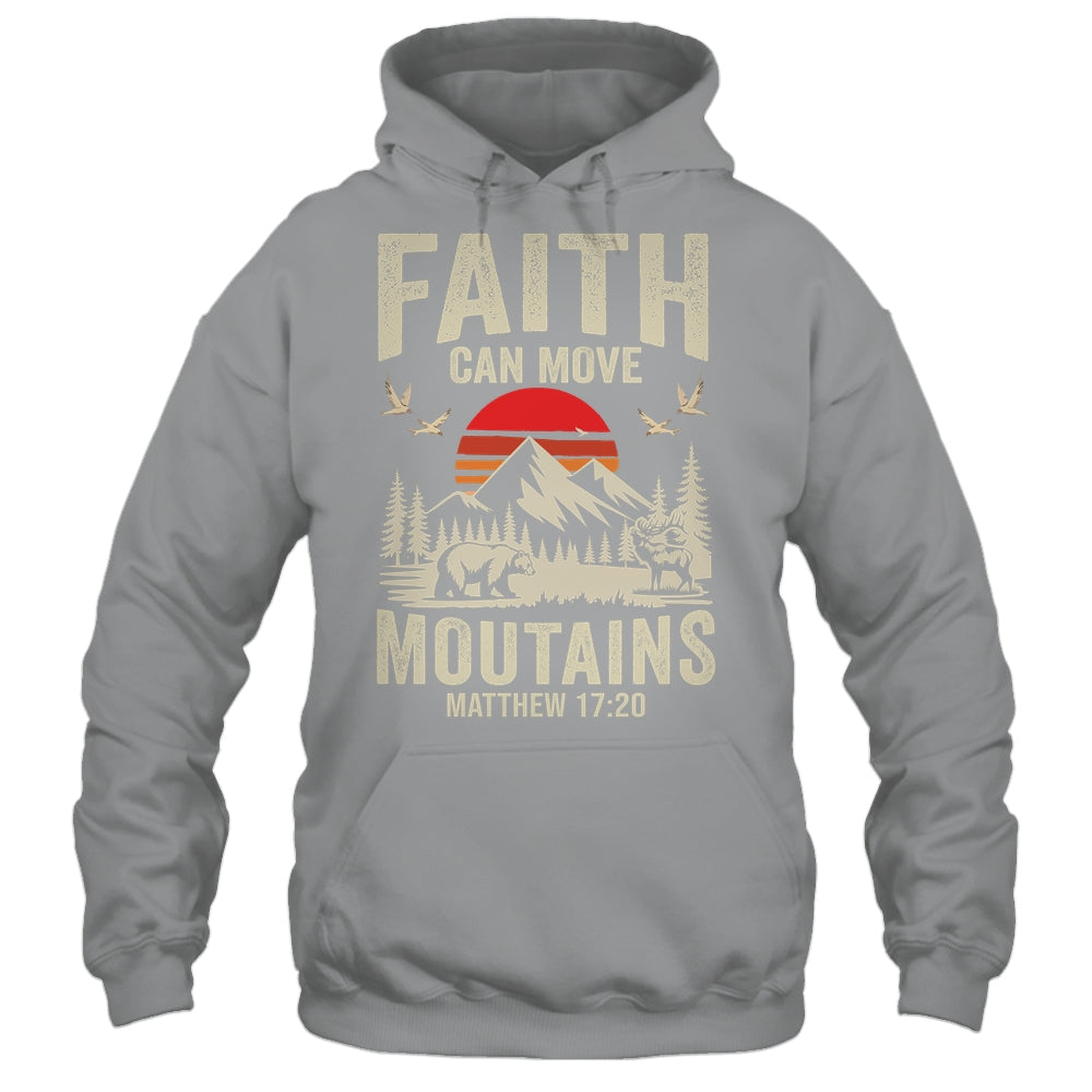Faith Can Move Mountains Religious Christian Camping Shirt & Hoodie | teecentury