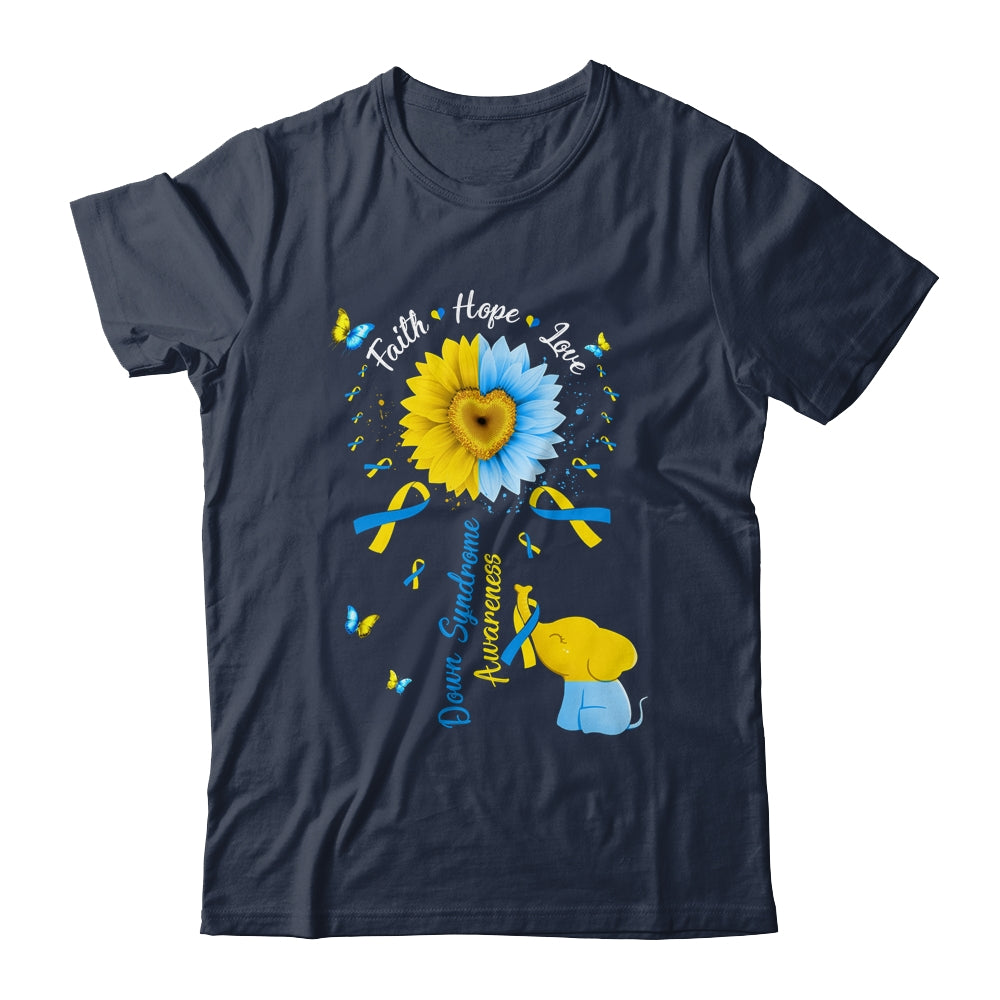 Faith Hope Love Awareness Down's Syndrome The Blue Shirt & Hoodie | teecentury