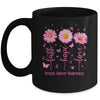 Faith Hope Love Pink Ribbon Breast Cancer Awareness Daisy Mug | teecentury