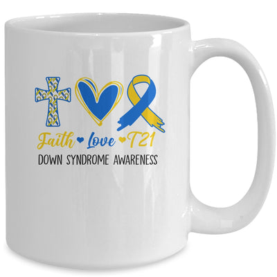 Faith Love Down Syndrome Awareness Christian Men Women Kids Mug | teecentury