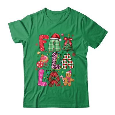 Falala Colorful Preppy Christmas Tree Gingerbread Checkered Shirt & Sweatshirt | teecentury
