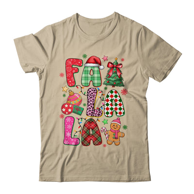 Falala Colorful Preppy Christmas Tree Gingerbread Checkered Shirt & Sweatshirt | teecentury