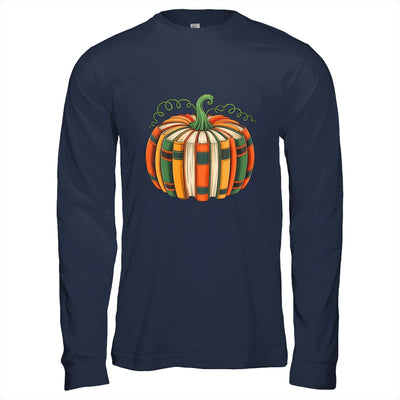 Fall Book Pumpkin Retro Reading Book Halloween Teacher Shirt & Hoodie | teecentury